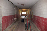 painting a school gymnasium