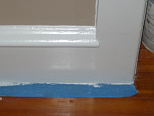 painting old base moulding